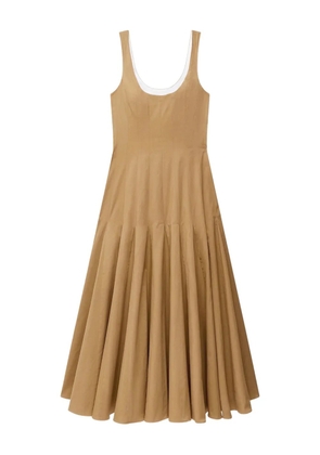 Another Tomorrow tank flared dress - Neutrals