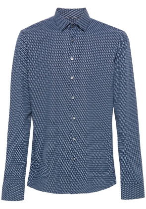Calvin Klein geometric-print cotton shirt - Blue
