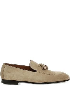 Doucal's tassel suede loafers - Neutrals