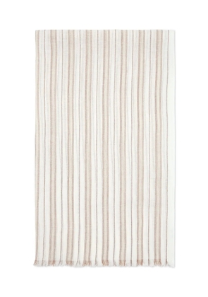 Brunello Cucinelli striped scarf - Neutrals