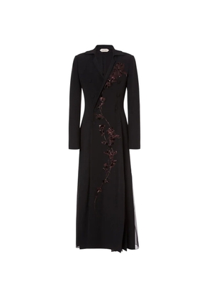 Alberta Ferretti sequin-embellished double-breasted maxi dress - Black