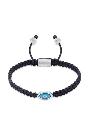 Nialaya Jewelry evil eye-charm braided bracelet - Black