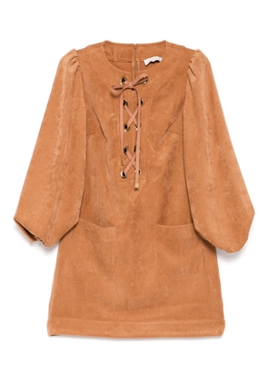 ZIMMERMANN Illuminate cord dress - Brown