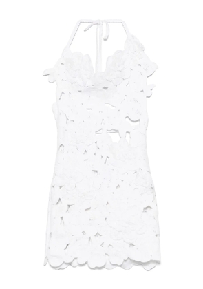 Blumarine open-work mini dress - White