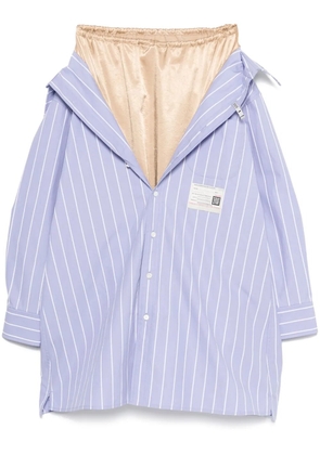 Maison MIHARA YASUHIRO petitcoat shirt midi skirt - Blue