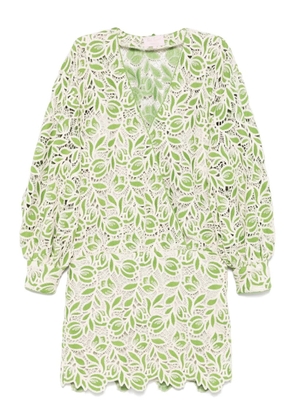 LUISA SPAGNOLI crochet mini dress - Green