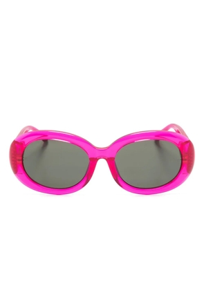 Linda Farrow Lina oval-frame sunglasses - Pink