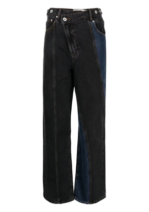 Feng Chen Wang asymmetric-rise straight-leg jeans - Blue