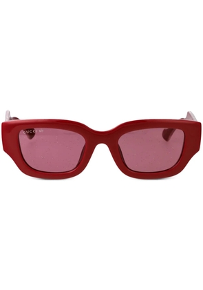 Gucci Eyewear GG rectangle-frame sunglasses - Red