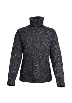 Max Mara cable-knit roll-neck sweater - Grey