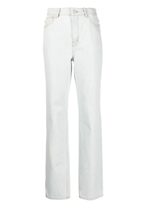 Gestuz mid-rise straight-leg jeans - Blue