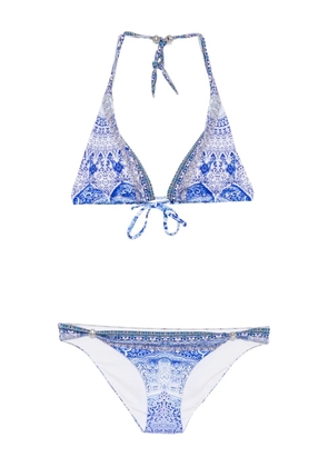 Camilla Ball Trim Tri bikini - Blue