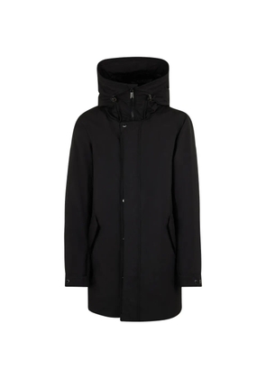 Moorer hooded raincoat - Black