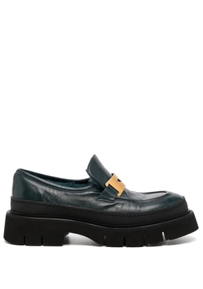 Madison.Maison lug-sole 40mm loafers - Green