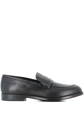 Alexander Hotto penny leather loafers - Black