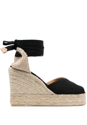 Castañer 105mm Bilina wedge espadrilles - Black