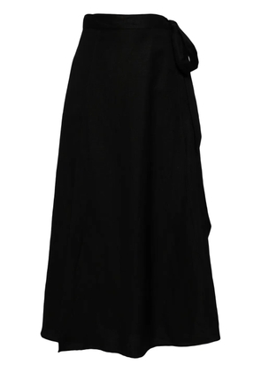 VOZ wrap around maxi skirt - Black