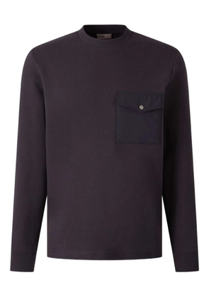 Herno patch-pocket sweater - Purple