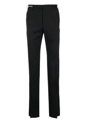Corneliani slim-cut virgin-wool trousers - Black