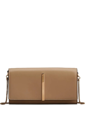 Tod's chain-strap leather wallet - Neutrals