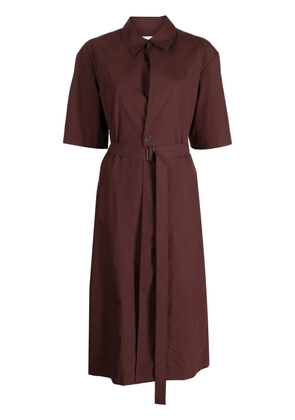 Studio Nicholson Lugana Wrapover shirtdress - Brown