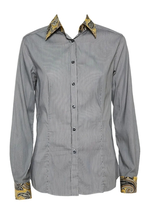 Etro Pre-Owned striped shirt - Black