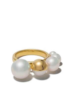 TASAKI 18kt yellow gold M/G Shell ring