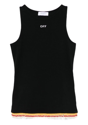 Off-White beaded tank top - Black