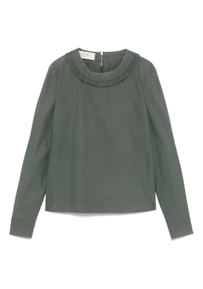 Marni Pre-Owned 2011 ruffled-trim blouse - Green