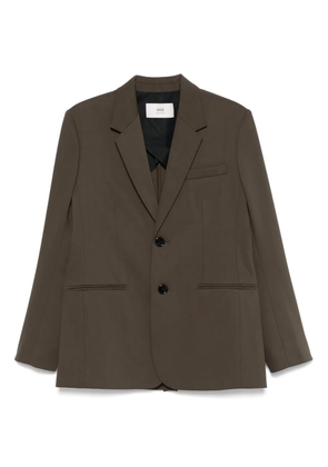 AMI Paris virgin wool blazer - Green