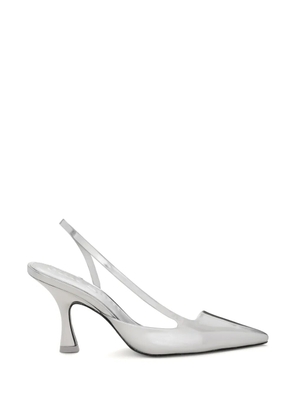 Cult Gaia 89mm Persia slingback pumps - Silver