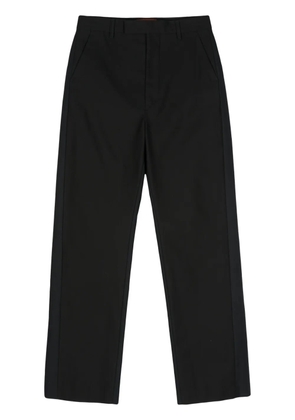 colville cotton straight-leg trousers - Black