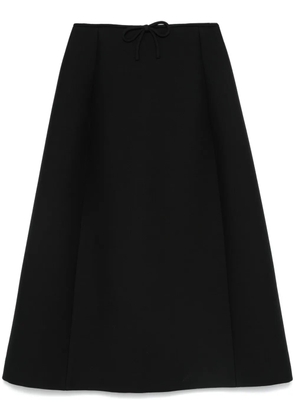 Valentino Garavani bow-detailed midi skirt - Black