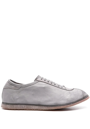 Guidi lace-up leather sneakers - Grey
