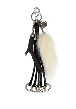 Prada leather keyring - Black