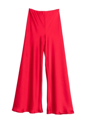 Norma Kamali Elephant bias-cut wide-leg trousers - Red