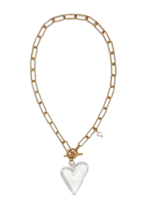 Labelled Jewellery Heart Of Glass Toggle chain necklace - Gold