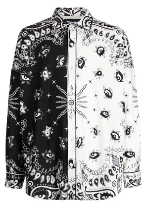 Haculla paisley-print button-up shirt - White