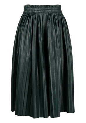 MM6 Maison Margiela below-knee pleated skirt - Black