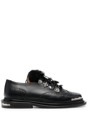 Toga Pulla 35mm leather oxford shoes - Black