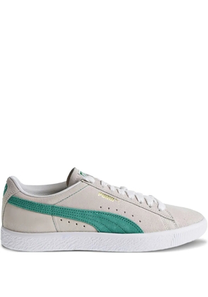 PUMA suede 'Grey/Green/White' sneakers