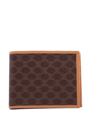 Celine Pre-Owned Triomphe-print wallet - Brown