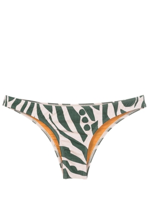 Lygia & Nanny Poipu graphic-print bikini bottom - Green