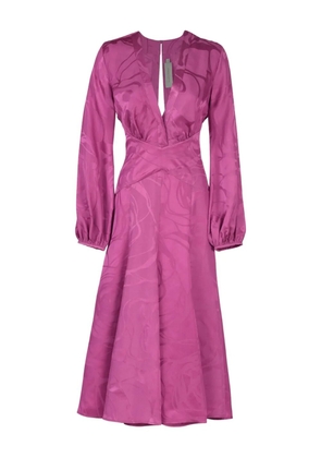 Silvia Tcherassi Kathryn V-neck midi dress - Pink