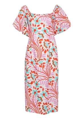 Rhode Karima linen midi dress - White