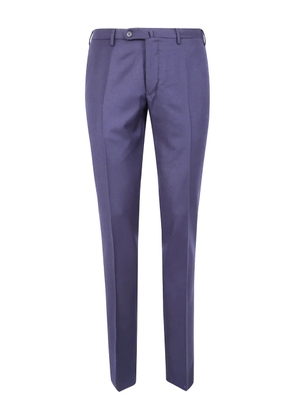 Incotex flat-front cotton trousers - Blue