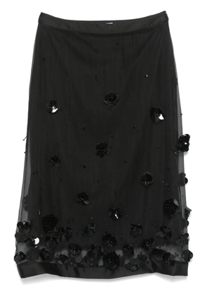 Viktor & Rolf bead-embellished midi skirt - Black