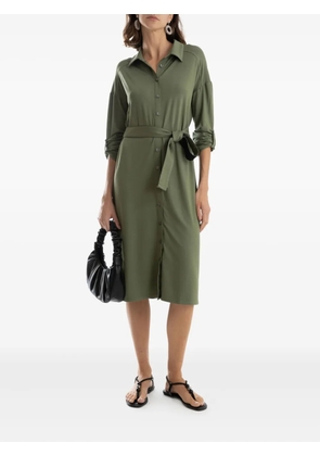 Lygia & Nanny belted shirt midi day dress - Green