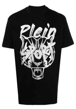 Plein Sport tiger-head short-sleeve T-shirt - Black