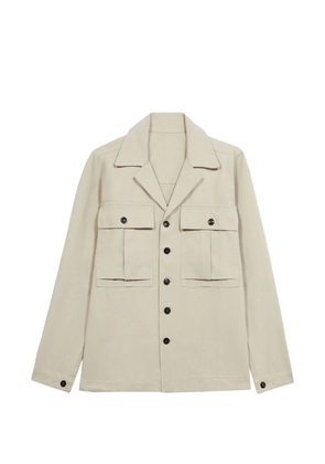 Fortela patch-pockets overshirt - Neutrals